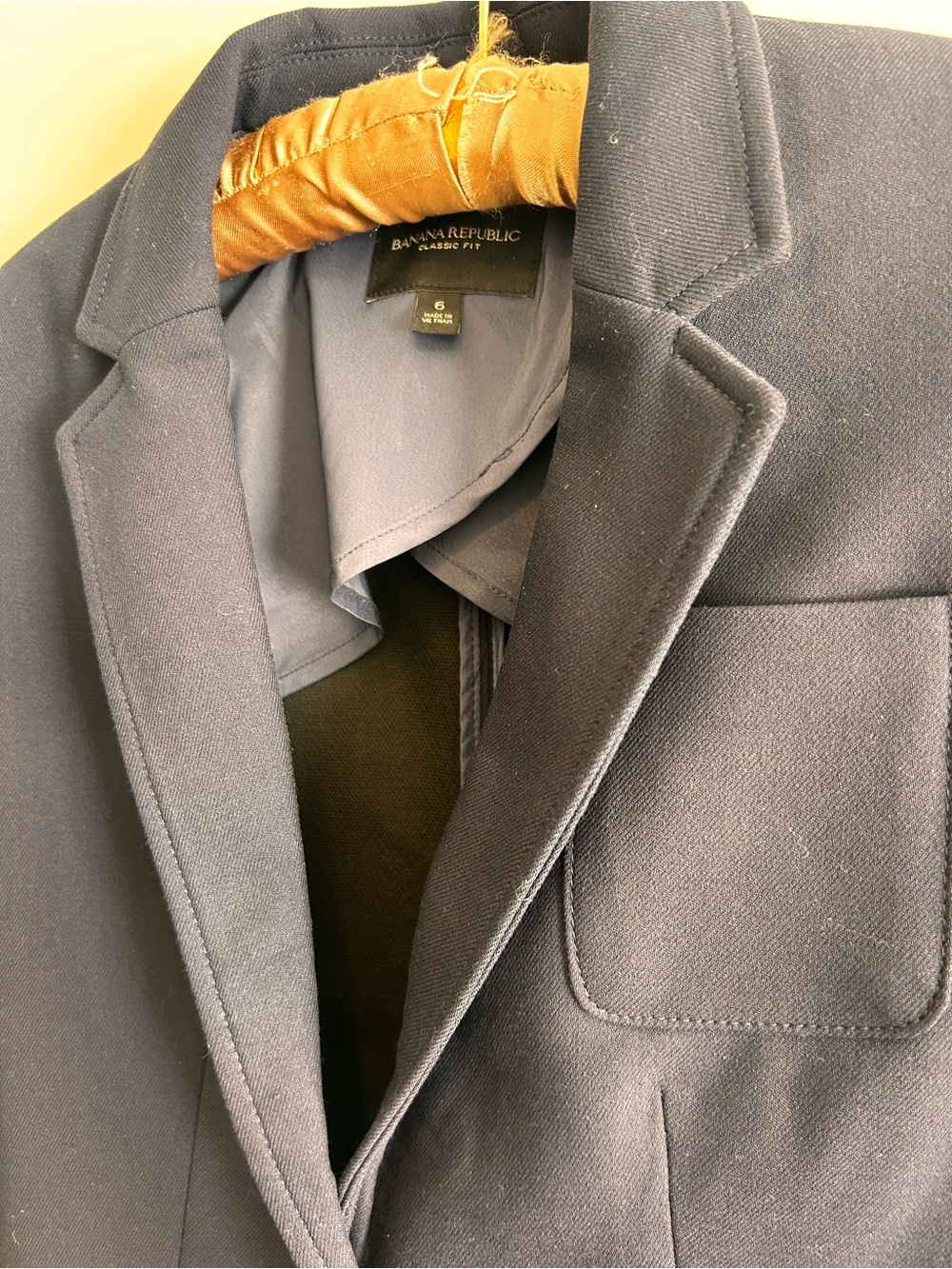 Banana Republic Classic Fit Navy Blazer Women’s Size 6 - Picture 2 of 6